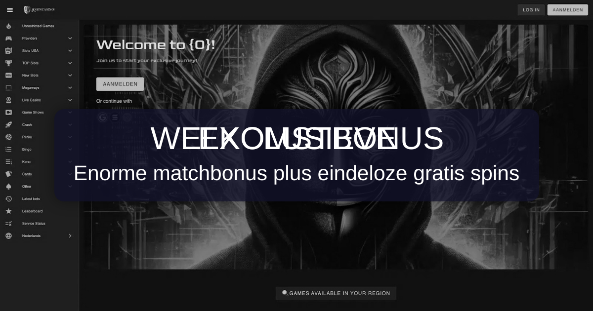 Welkom bij AnonCasino: Jouw Betrouwbare Keuze in Nederland